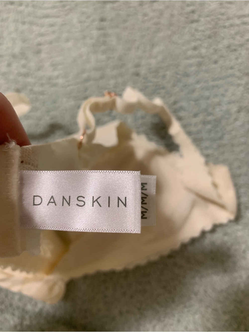 Danskin Cream Lace Triangle Bralette - Picture 2 of 3